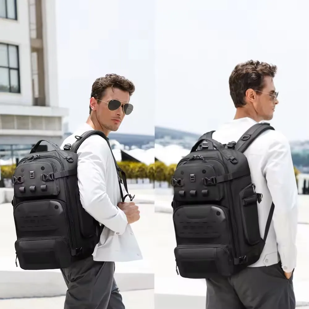 OZUKO  Large Capacity Business Travel Laptop Backpack For Men Multi-Functional Anti Theft Backpack with USB Charging Port