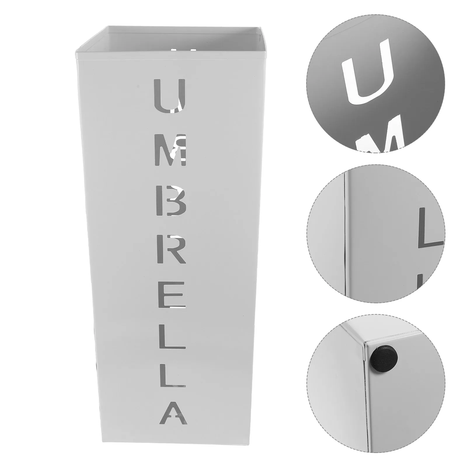 

Metal Umbrella Bucket St Square Container Iron Holder Folding Storage Rack Umbrella St Magazine ganizer Hollow Structure