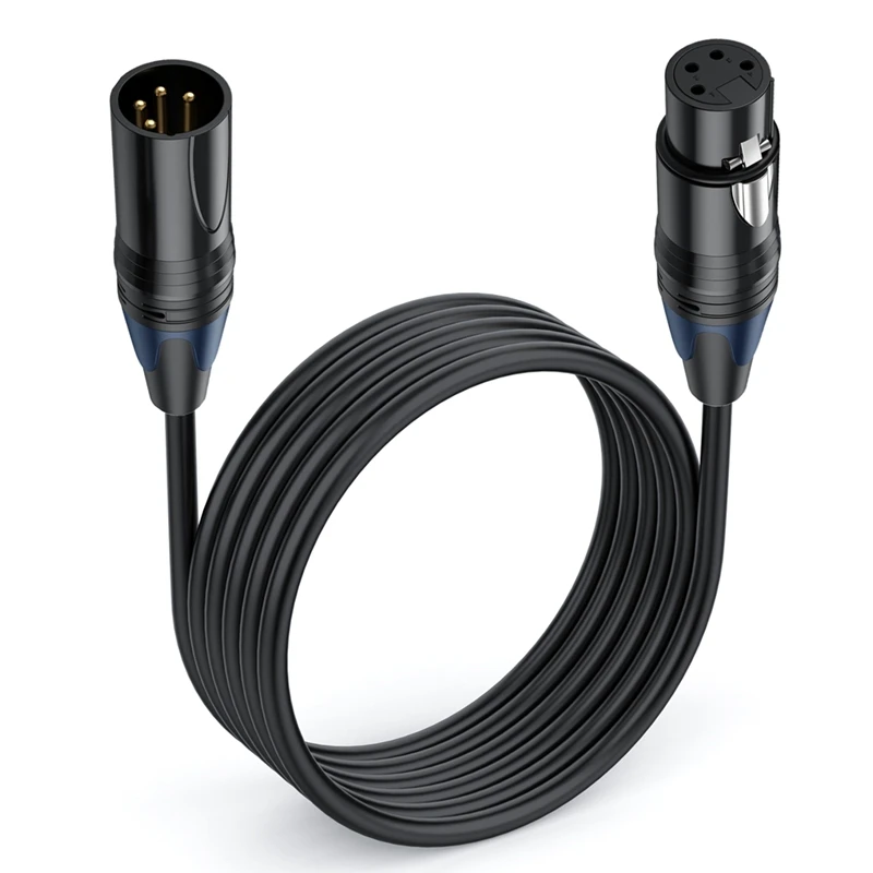 Superoferta: Cable de alimentación XLR de 4 pines macho a hembra de 20 m, cable de extensión para cámara DSLR, monitorización, c
