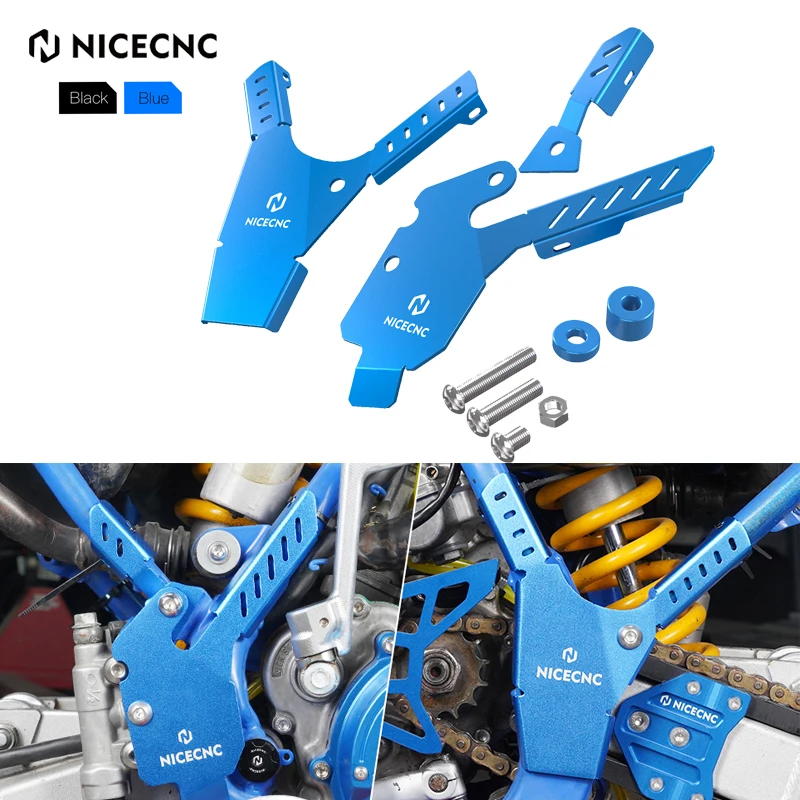 

NICECNC Motorcycle Aluminium Frame Guards Covers For Yamaha YZ85 YZ 85 2002-2021 Frame Side Cover Fairing Protector Guard
