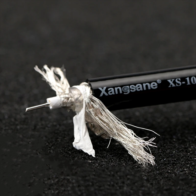 HIFI Sterling Silver Signal Line Shielded Coaxial HiFi Audio Bulk Cable 17AWG