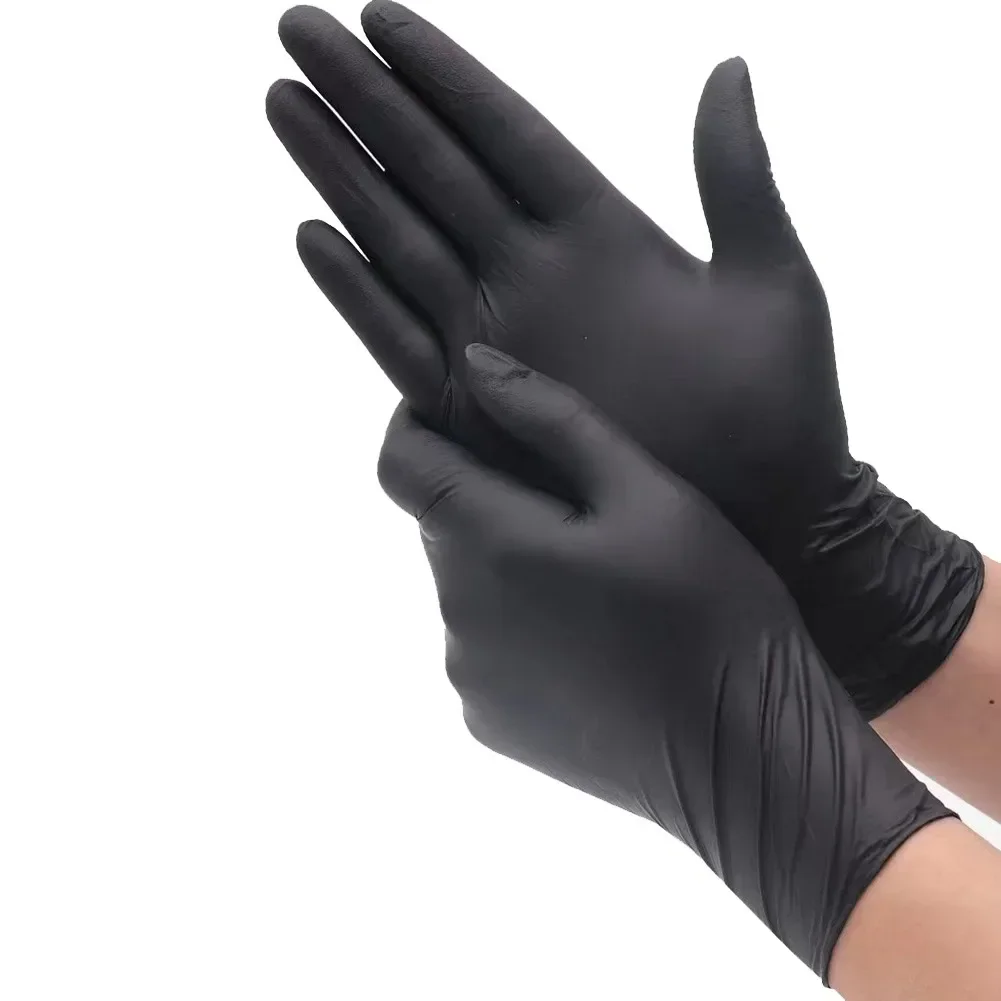 Comfortable Disposable Gloves Glovessss Convenient Firm Powder-free Protective Sensitive Operation 20PCS Black