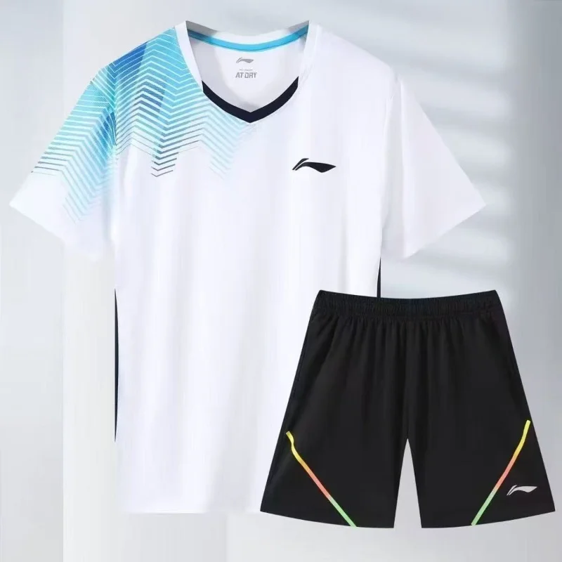 2026 New Table Tennis Sportswear Badminton Short-sleeved Tops Competition Suits T-shirts Breathable Sweat-absorbent Deodorant