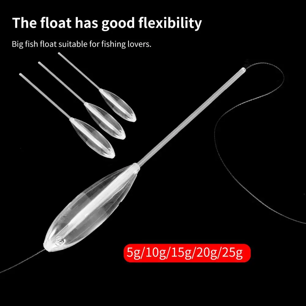 5-50g Acrylic Fishing Float Transparent Sinkend Type Casting Bobbers Clear Bombarda Sinking Fly Fishing Spinning Floats Pesca