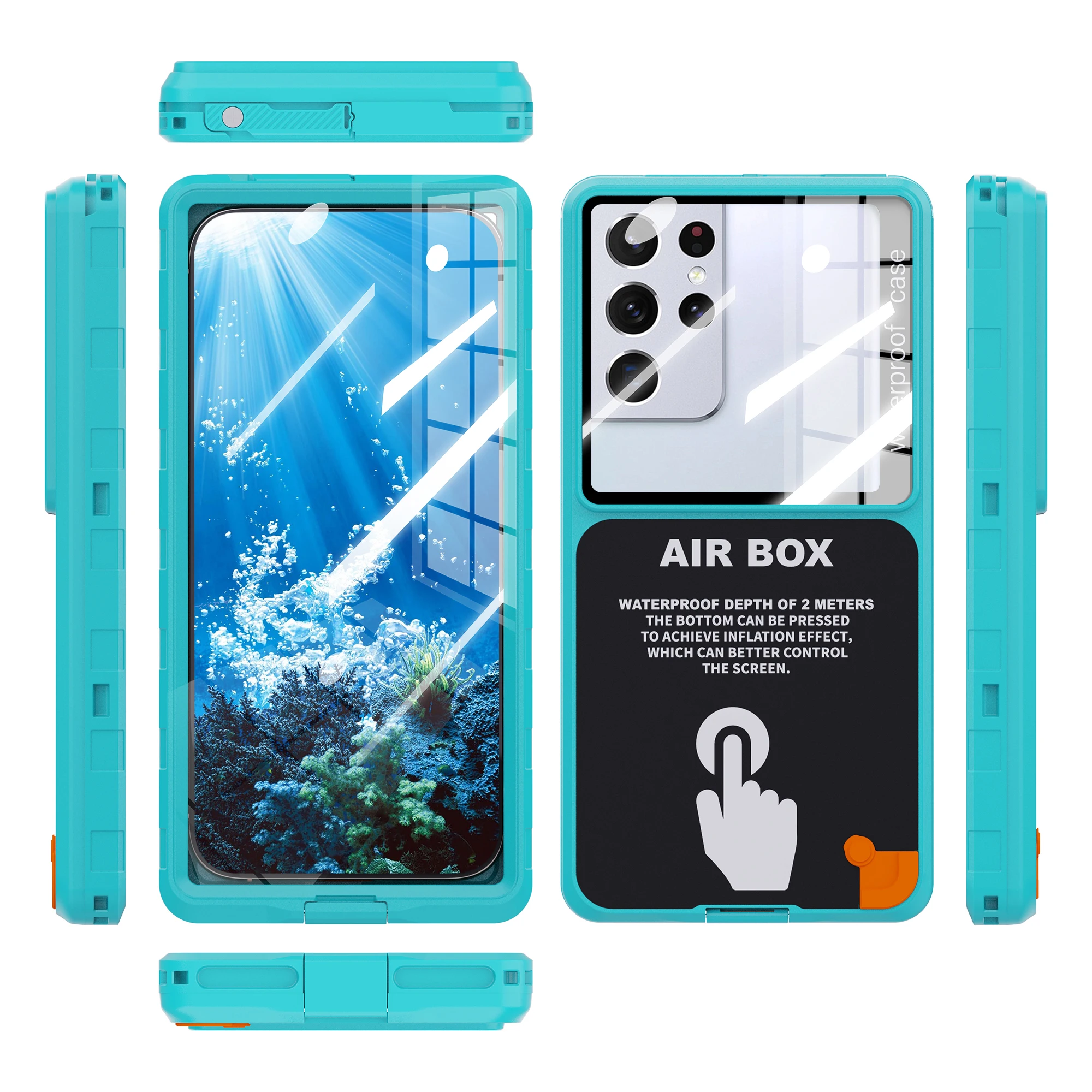 Shellbox Verbesserte Universelle 6,9-Zoll Wasserdichte Handyhülle, Unterwasser-Touchscreen, Staub- und Sturzfest, IP68-Zertifiziert – Detail 16