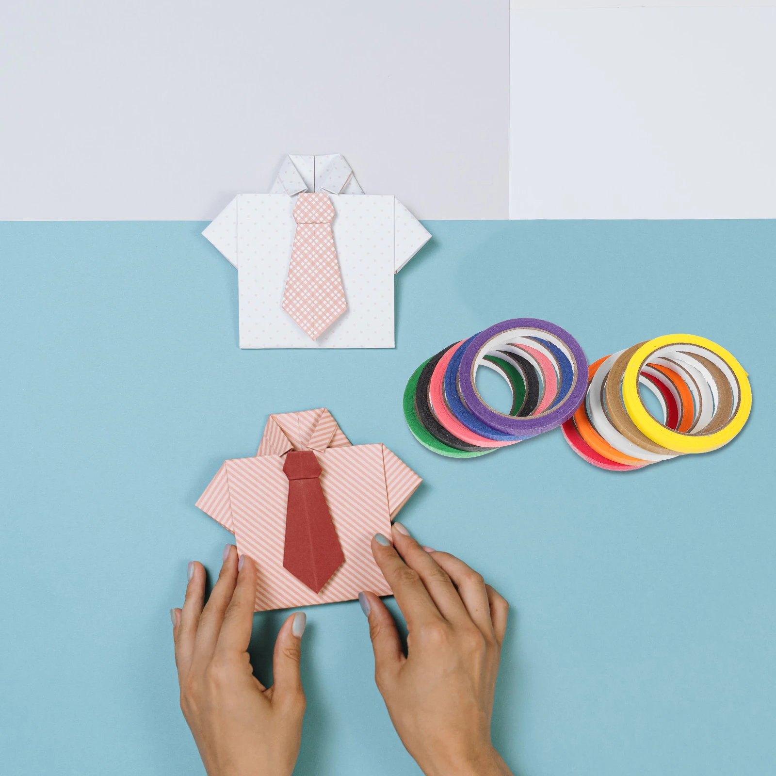 

10 Rolls Artists Tape for Painting DIY Wall Decor Scrapbooking Projects Strong Adhesion Smooth Removal Fashionable Colors