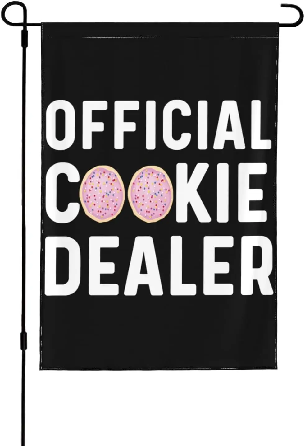 Official Cookie Dealer Flag Official Cookie Dealer Garden Flags Funny Garden Flag 12x18 Double Sided  For Outdoor Decorati