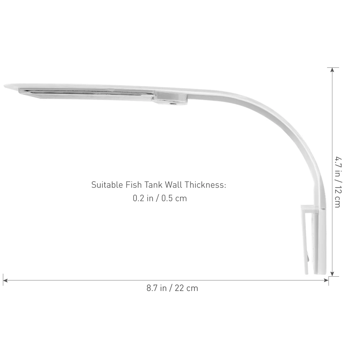 

LED Aquarium Light Creative Clip-on Lamp White Light Eu Plug Fish Tank Lamp High Brightness Plants Grow