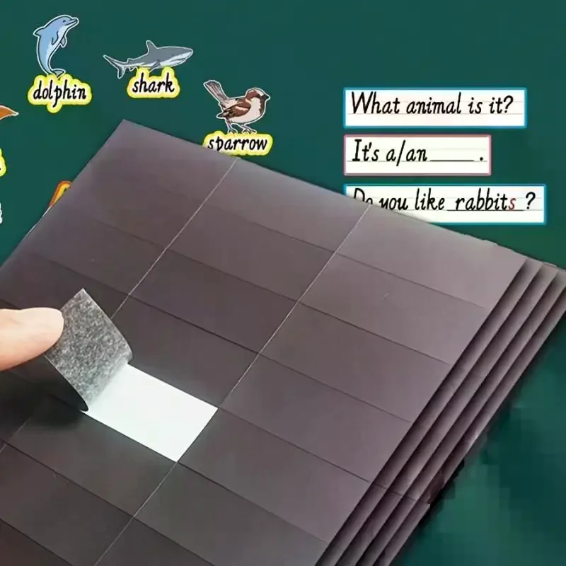 1Set, Adhesive Backed Magnetic Sheet Multifunctional Multi-Scene Magnetic Stickers, Can Be Used As Refrigerator Stickers