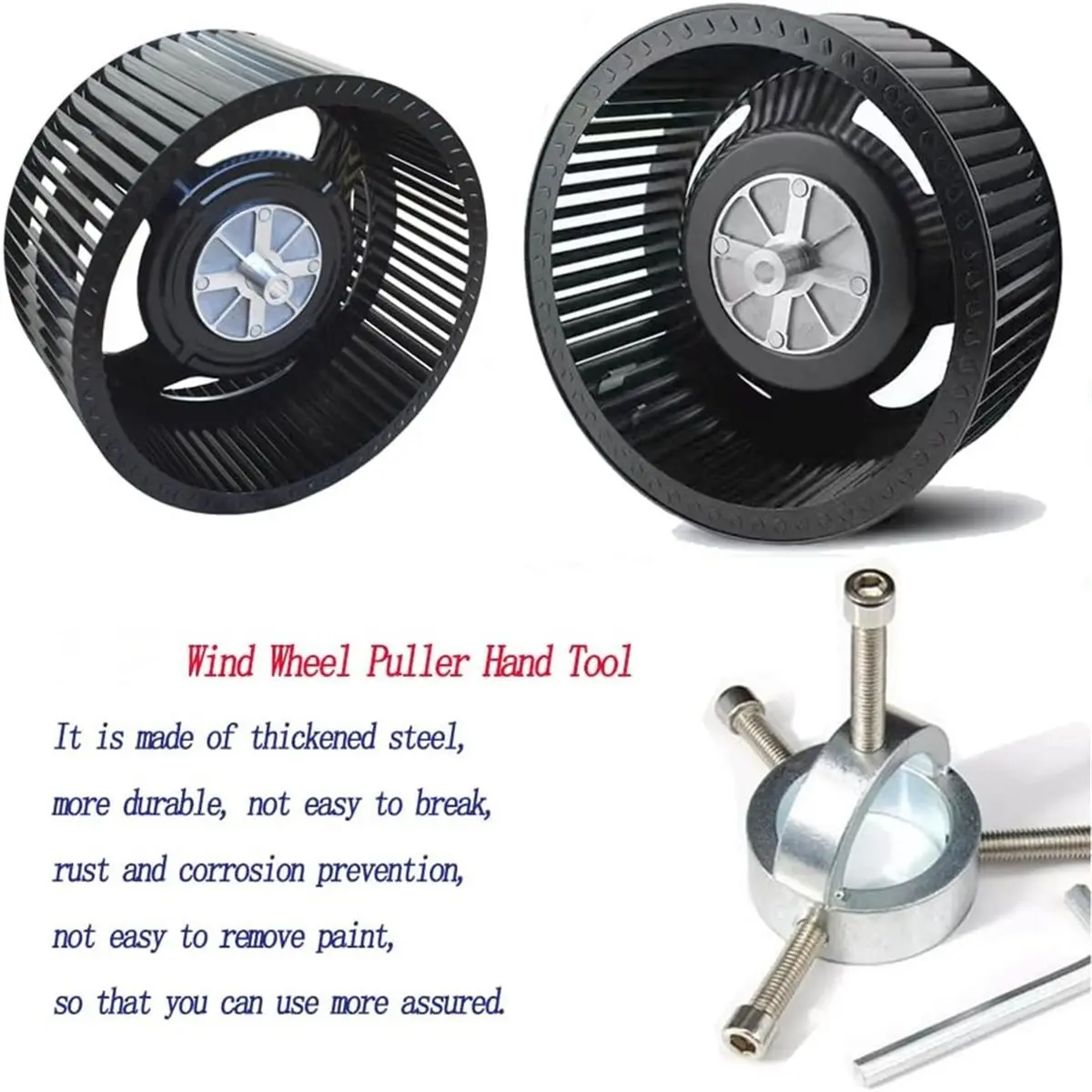 Fan Blade Blower Wheel Puller Range Hood Cleaning Tool, Heavy Duty Wind Wheel Removal Pull Appliance Blower Wheel Puller view 4