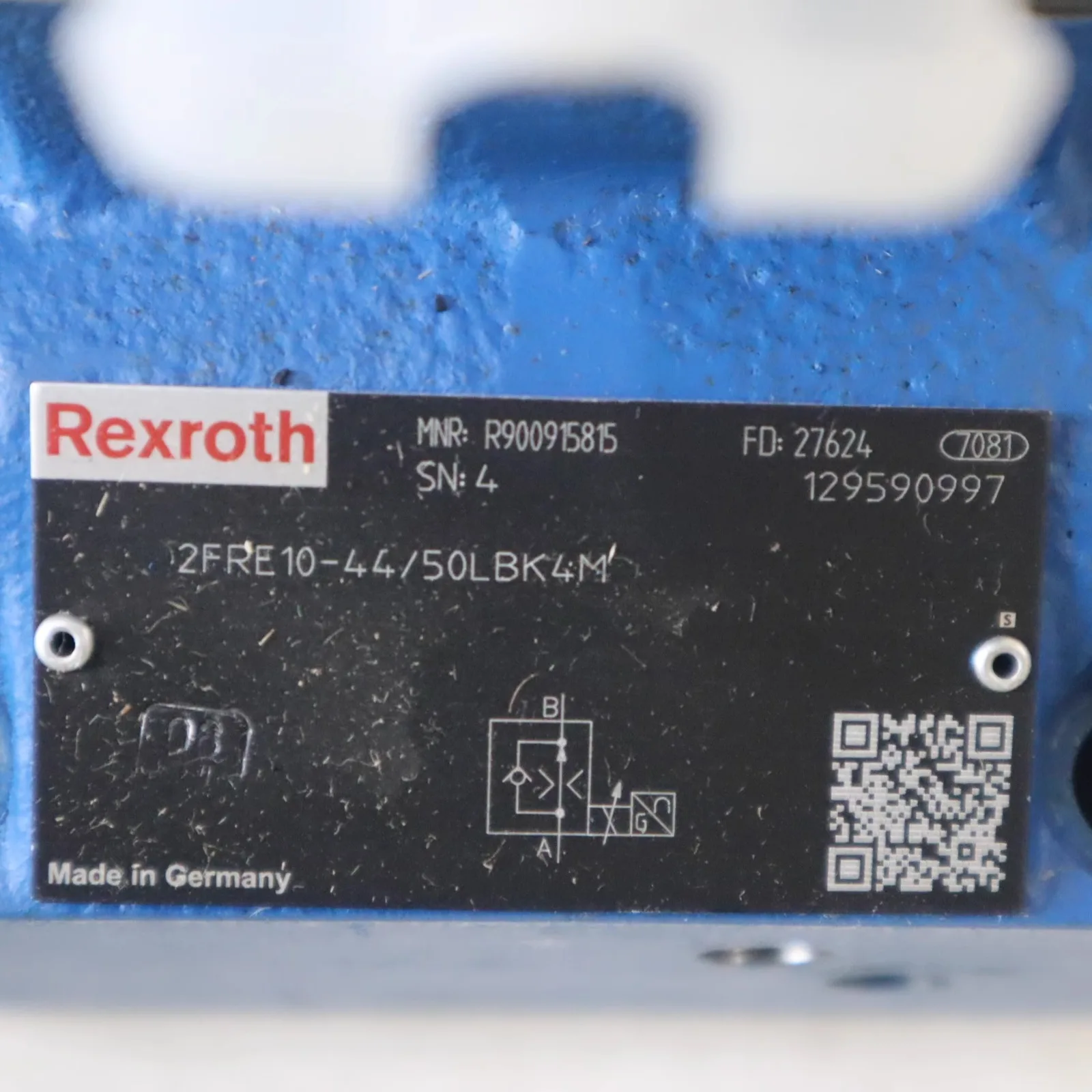 R900915815 2FRE10-41/50LBK4M REXROTH Proportional Flow Valve