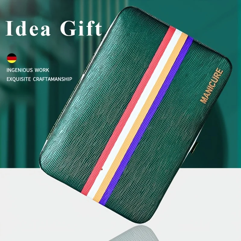 9-19 ชิ้น/เซ็ตเครื่องตัดเล็บชุดสแตนเลสสตีลเล็บ Clippers ชุดกระเป๋าพับเล็บชุดกรรไกรแต่งหน้าเครื่องมือความงาม