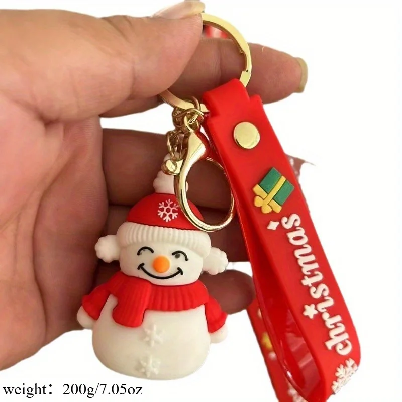 

Simple and Elegant Christmas Keychain Keychain Bag Pendant Cartoon Santa Claus Car Pendant Bag, Keychain Christmas Gift