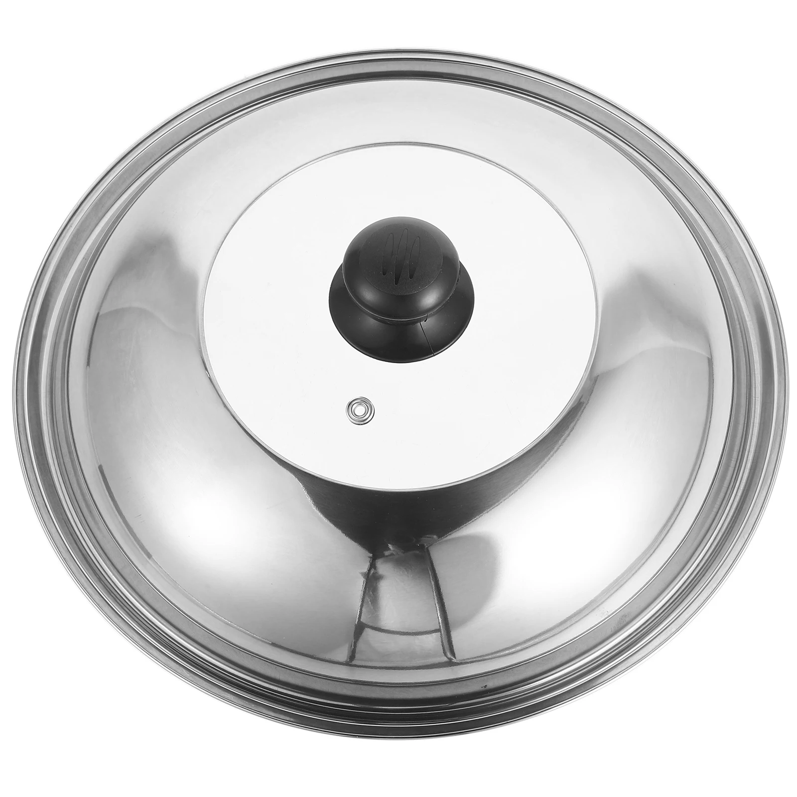 

Stainless Steel Pot Lid 32cm Frying Pan Cover Visible Glass Cookware Replacement Kitchen Skillet Lids Nonstick Pans Fits