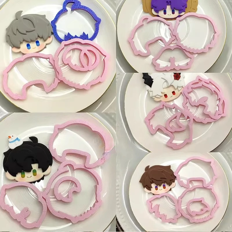 

5 см керамическая пластиковая форма для резки ручной работы DIY сверхлегкая глина изготовление мультяшных маленьких статуй магниты на холодильник вспомогательные инструменты форма