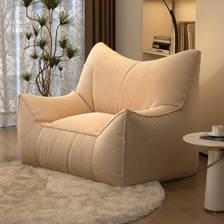 

Lazy sofa reclining and sleeping cartoon single nest chair cute soft reading area tatami reclining chair bean sandbag