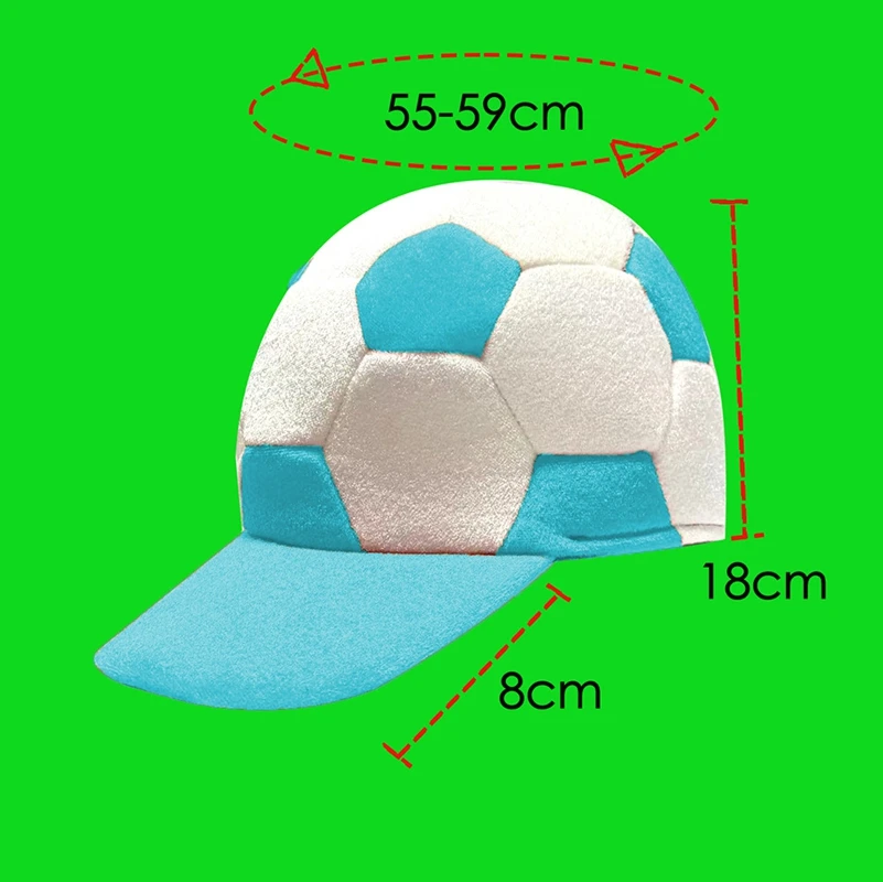 Soccer Duckbill Hat Funny Sport Party Cap Soccer Printed Baseball Cap Football Match Cheer Duckbill Hat Soccer Cap Football Cap