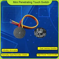DC-3.7-24V MINI Touch Sensor Switch can penetrate glass, wood, acrylic, plastic board within 8mm customized