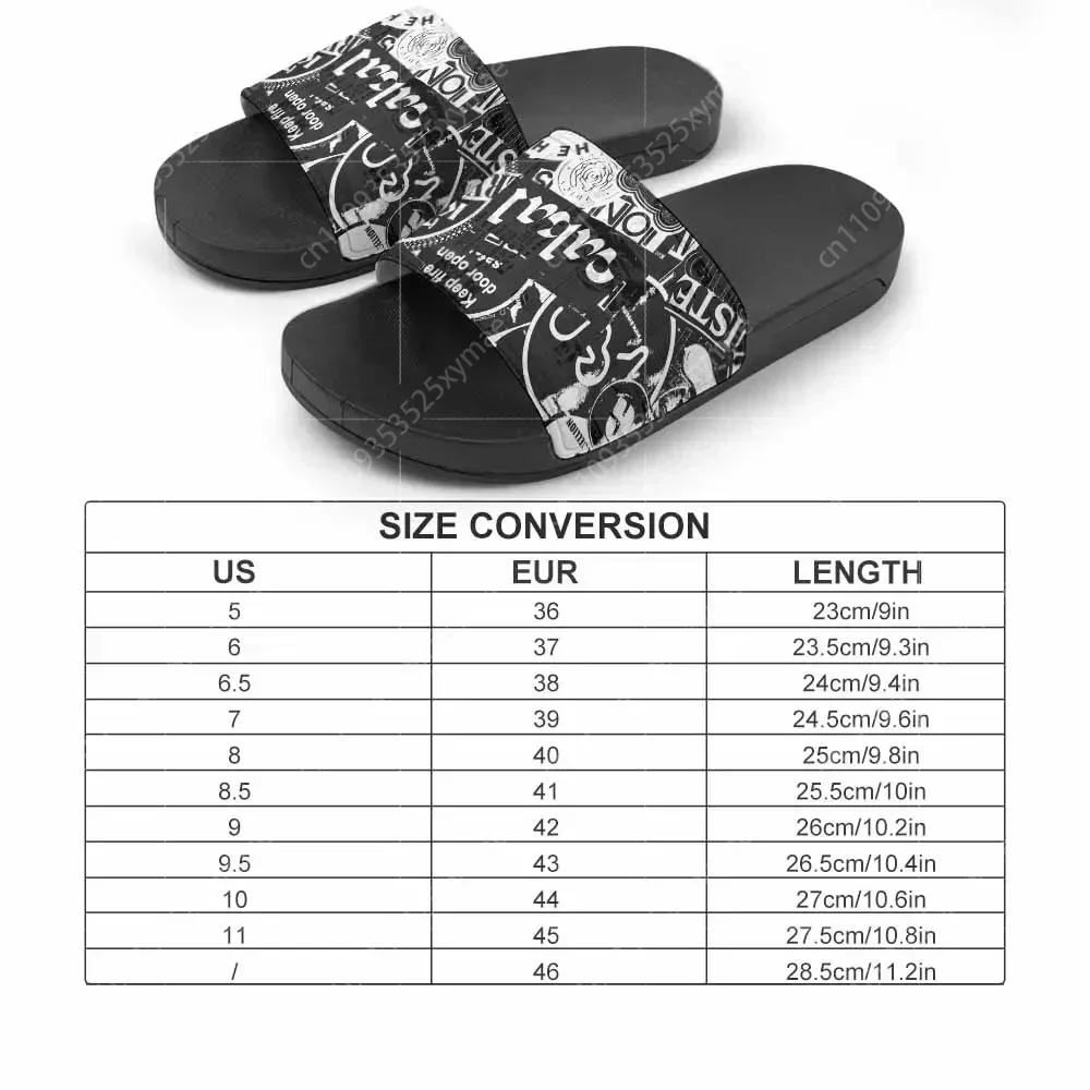 men Custom Pattern Slippers Germany Flag Print Summer Fashion Slide Sandals Outdoor Non-slip Beach Shoes Platform Flip Flops