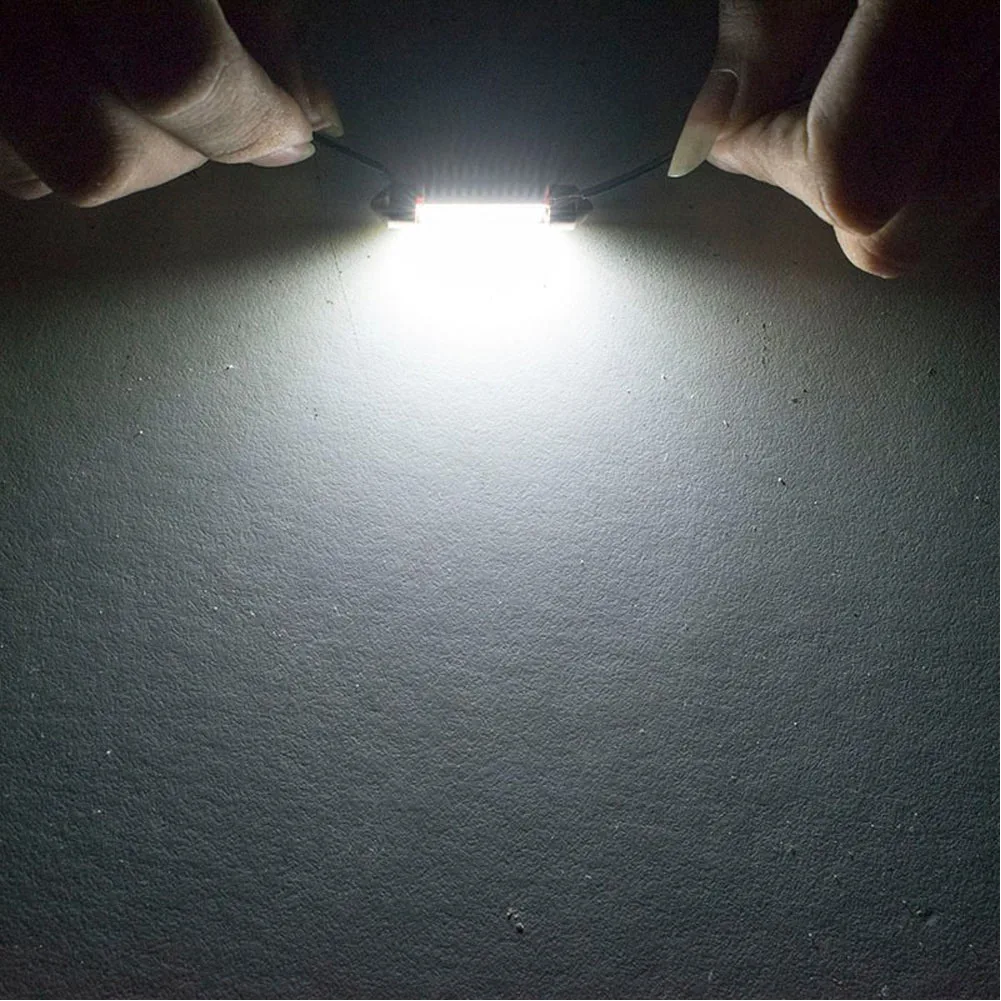 Accessorio Luci per auto Lampada a LED Parti di lettura Sostituzione Super luminoso 180LM 36MM 4014 6500K Auto C10W Interno Nuovo