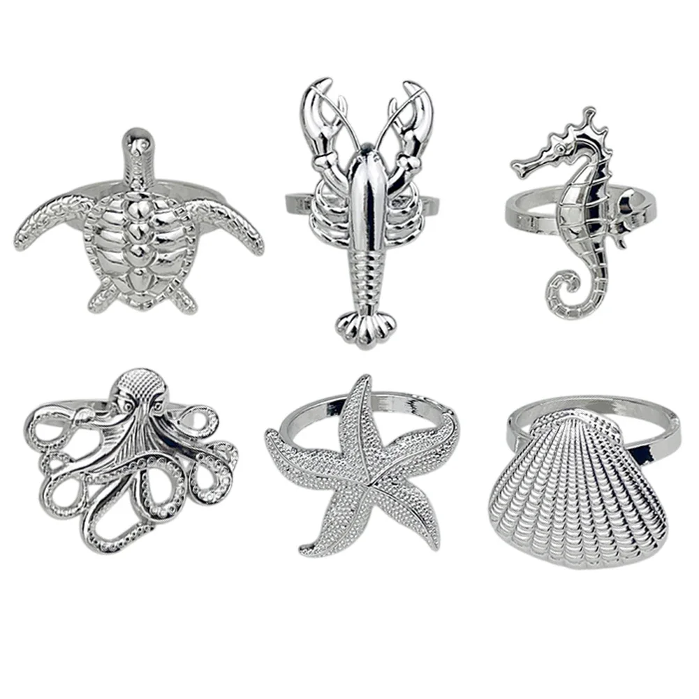 

Украшение для банкета, морской декор, аксессуары для ужина, прочная металлическая конструкция, подходит для семейных встреч, семейных ужинов