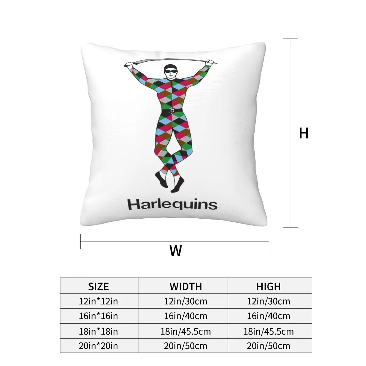 Harlequins-Merch Square Pillowcase Pillow Cover Cushion Decor Comfort Throw Pillow for Home Car