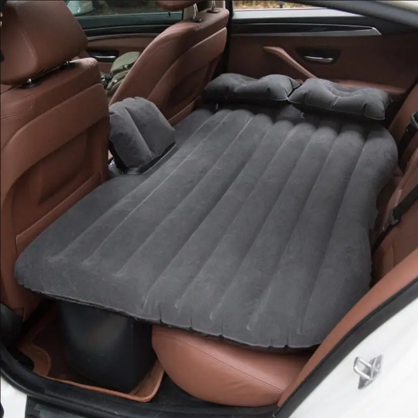 

Drive Travel Inflatable Car Bed SUV Back Seat Cover Air Mattress Camping Companion Flocking Cloth