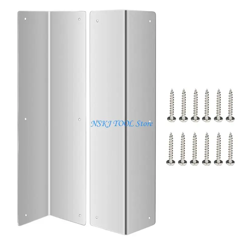 L8RC 2Pcs Rustproof Metal Corner Guard for Outdoor Wall Vinyls Siding Guards