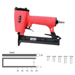 425K Pneumatic Nail Gun Rrattan gun Woodworking Iron Woven Rattan Furniture Aluminum Tube 5mm Narrow Staple