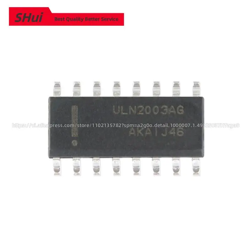 

10pcs Original Genuine Patch ULN2003ADR2G ULN2003AG SOIC-16 50V 500mA 7NPN Darlington Tube