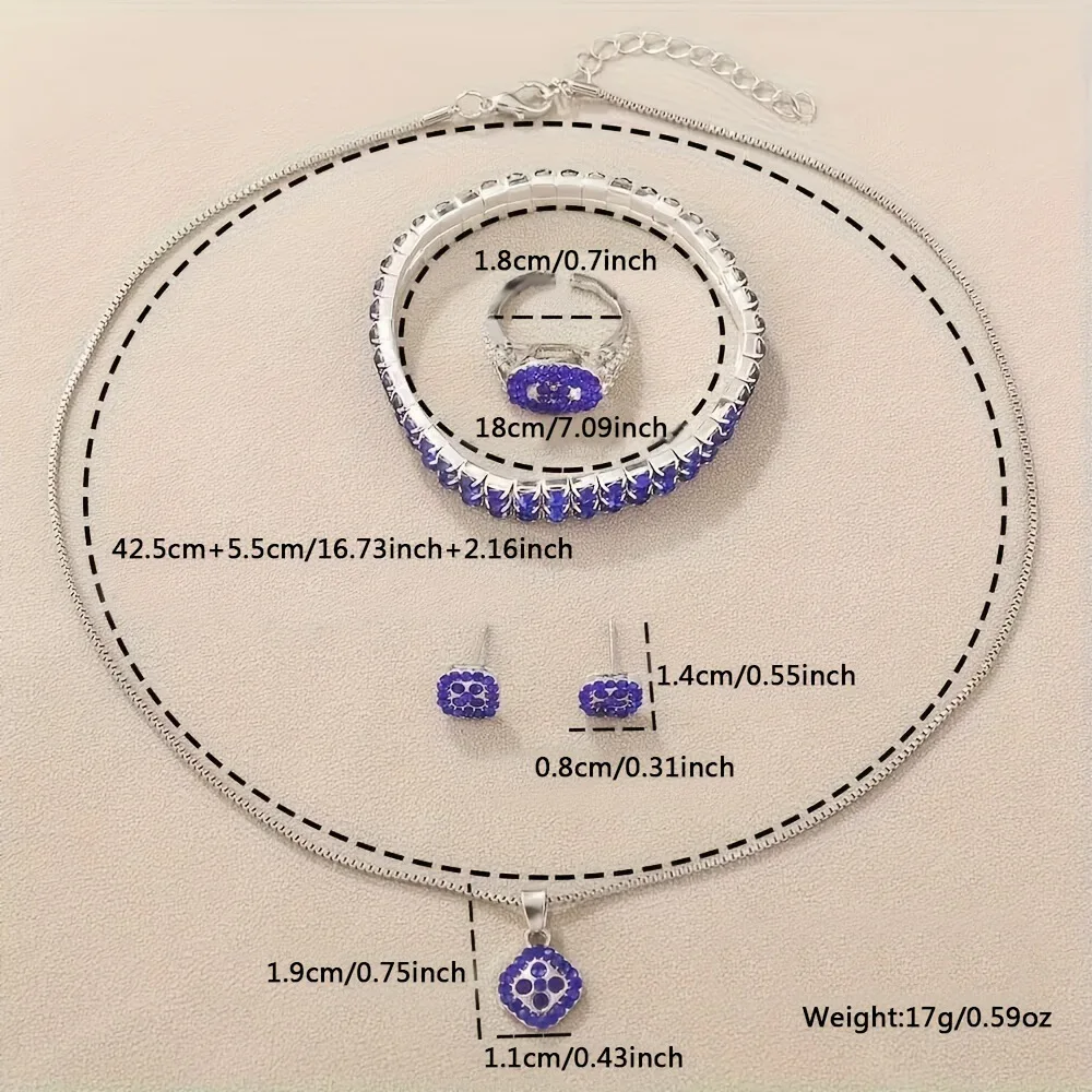 ファッショナブルな女性用クォーツ時計セット、6個の合金ラウンドケースタイムテーブル、イヤリング、ネックレス、リングセットから構成されています。