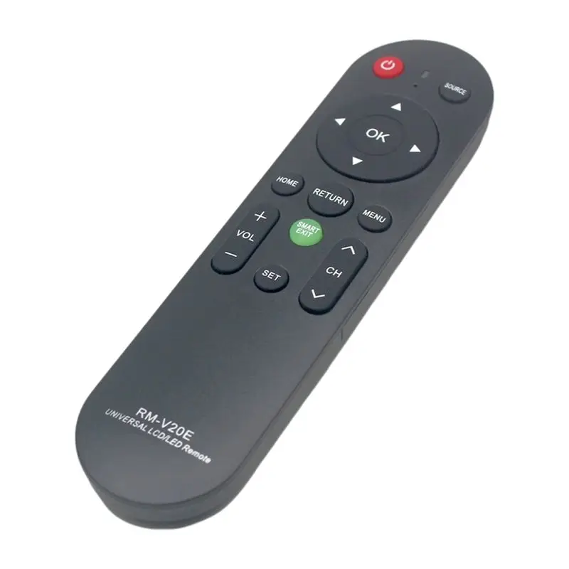 Control remoto universal RM-V20E para TODOS los televisores LED LCD de Hisense, TCL, Sharp, Vizio, con un diseño inteligente y fácil de usar.