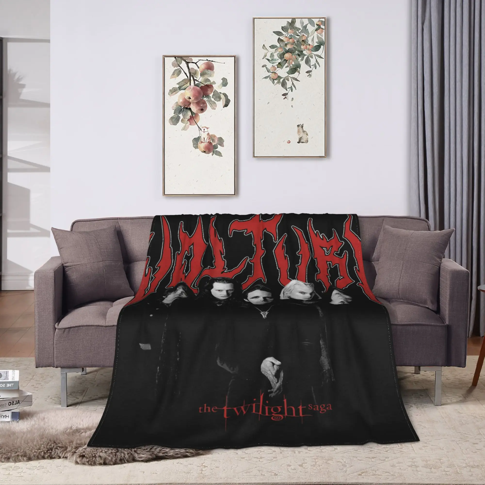 Twilight Saga Flannel Blanket  Soft Durable Bedding Throws for Couch Chair Picnic Pattern Bedspread Sofa Bed Cover