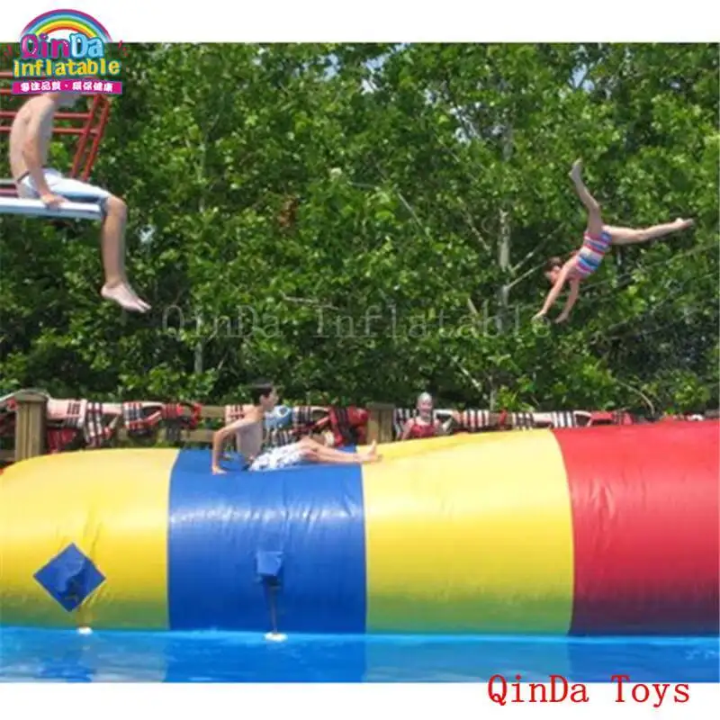 

Foldable Floating Blob Inflatable Air Bag With Free Pump,0.9mm Pvc Inflatable Water Pillow For Jumping