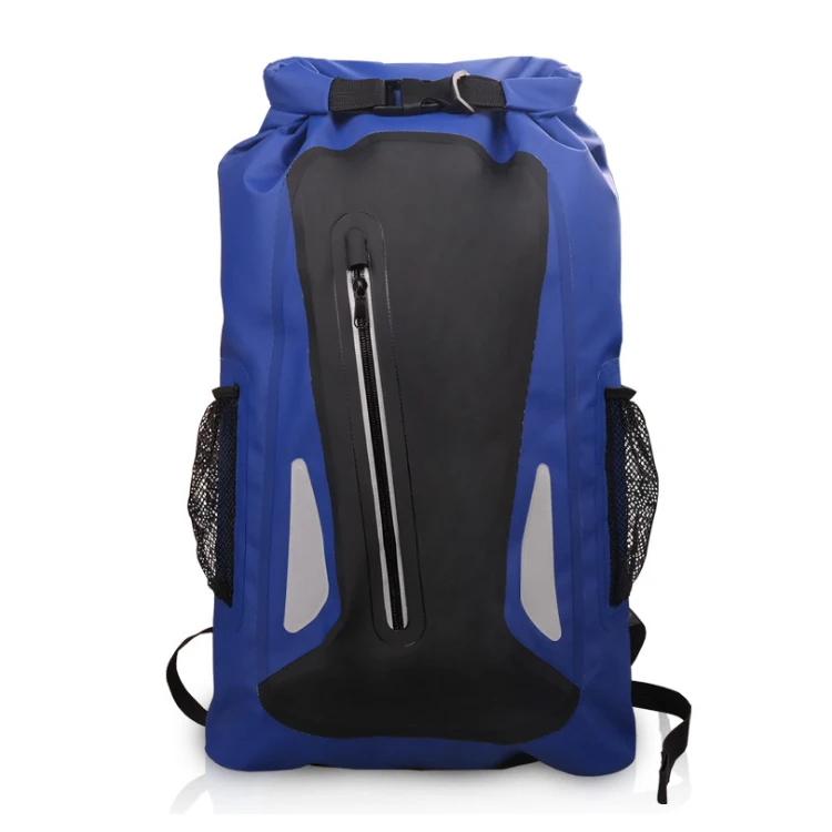 Waterproof Backpack, Dry Bag Closure, Padded Back and Straps, Water Sports, Adventure Travel, Motorcycle Trips, 100%