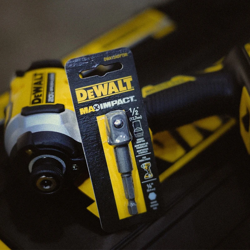 DEWALT DWA12ADPTMI DWA38ADPTMI Square Adapter Max Impact 1/4\