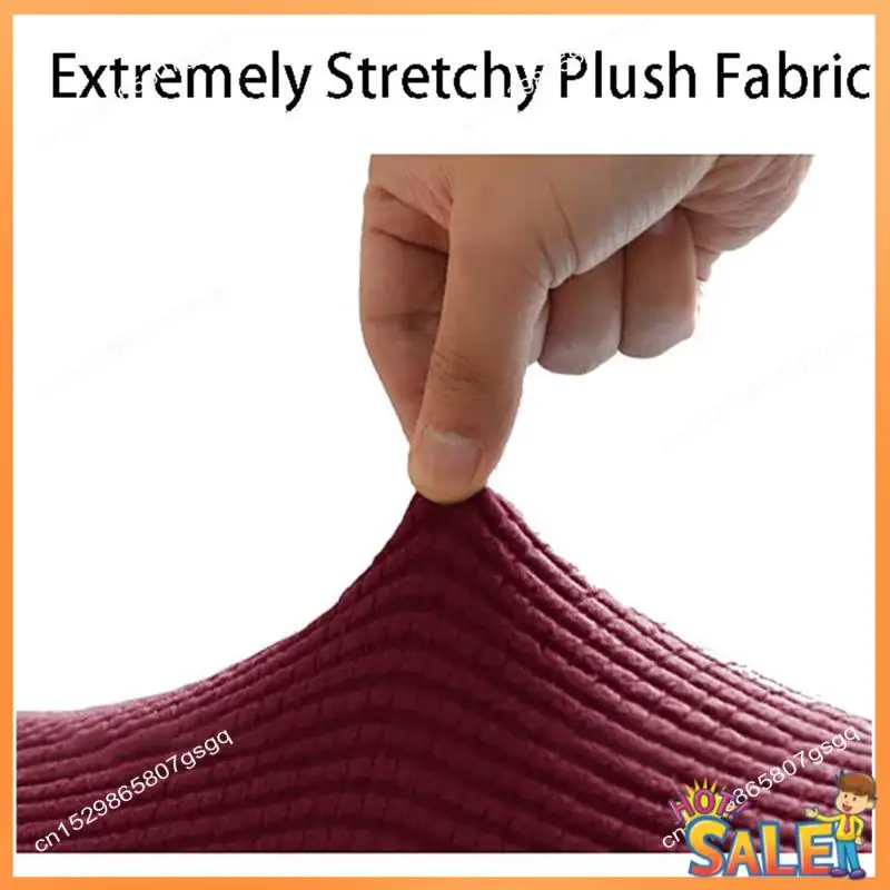 AB68 2PCS Soft Stretch Plush Armrest Covers, Stretch Armrest Covers For Chairs/Sofas, Couch Arm Covers