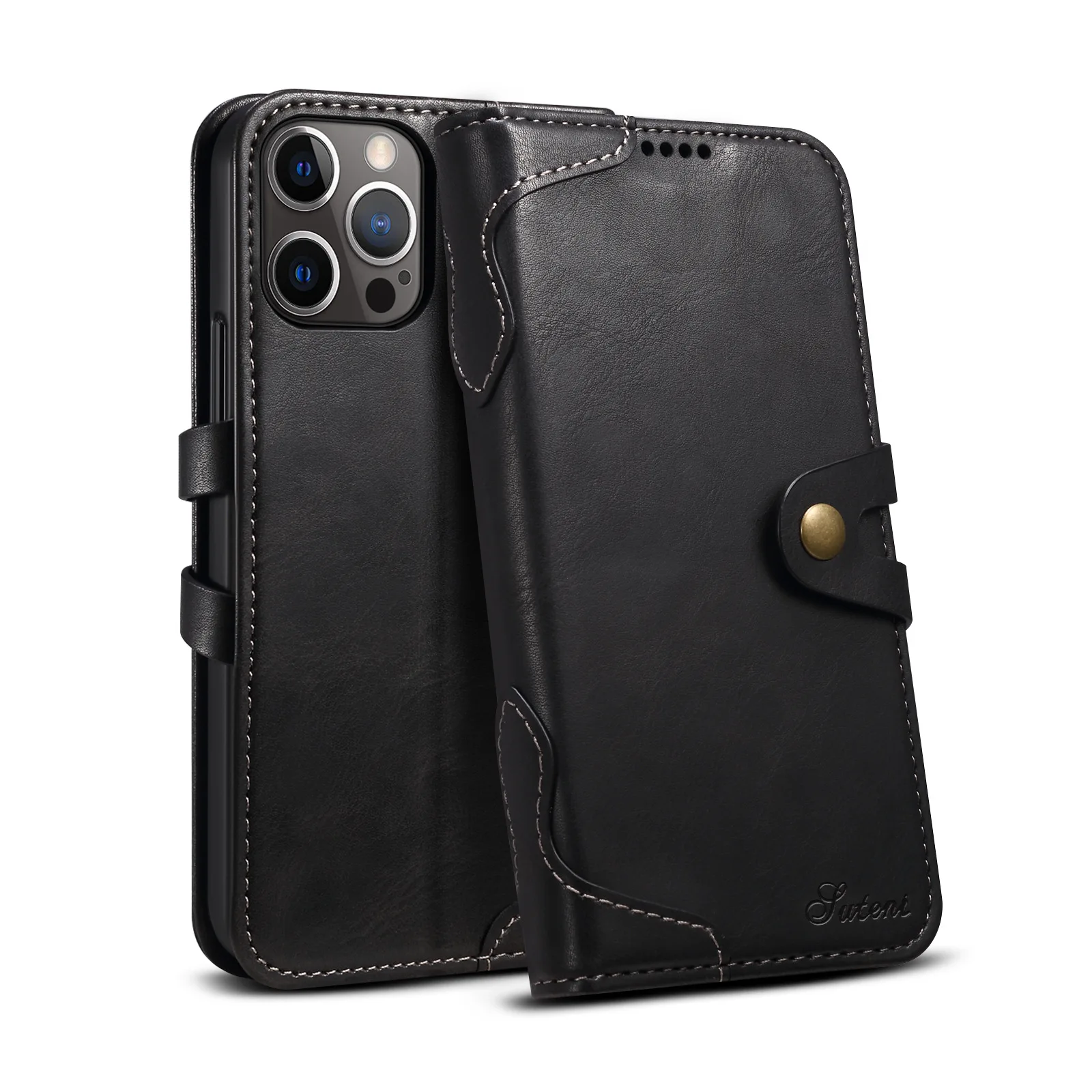 Luxury Leather Case For Apple Iphone 14 13 12 Pro Max Cowboy Skin Flip Cover Wallet Book Cases For Iphone 13 12 Mini Funda Coque