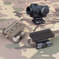 Tactical Metal GEISSELE Scope Riser Mount Airsoft T01 T02 Red Dot Sight Fast Bracket Optics Riflescope 20mm Rail