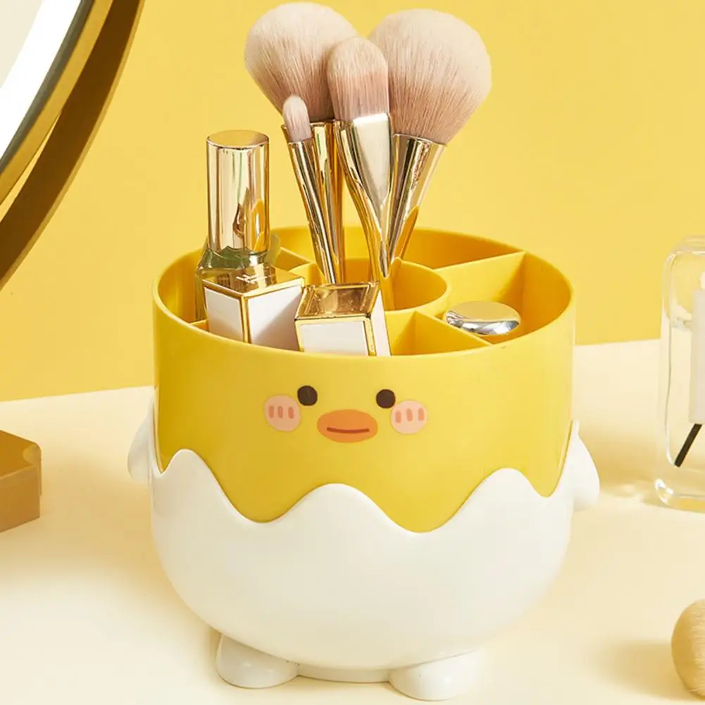 

Pencil Holder Multi-compartments Base Adorable Desktop Storage Bucket Makeup Brush Organizer Home Supplies Desktop Organizer