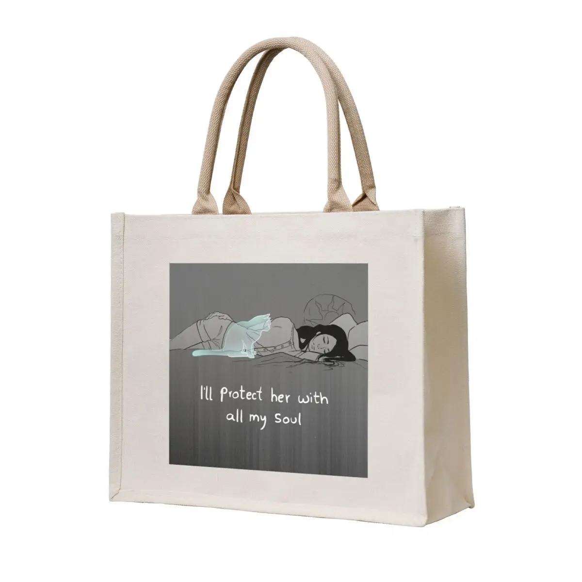 

Guardian soul Tote Bag canvas tote Reusable bags custom bags personalized tote