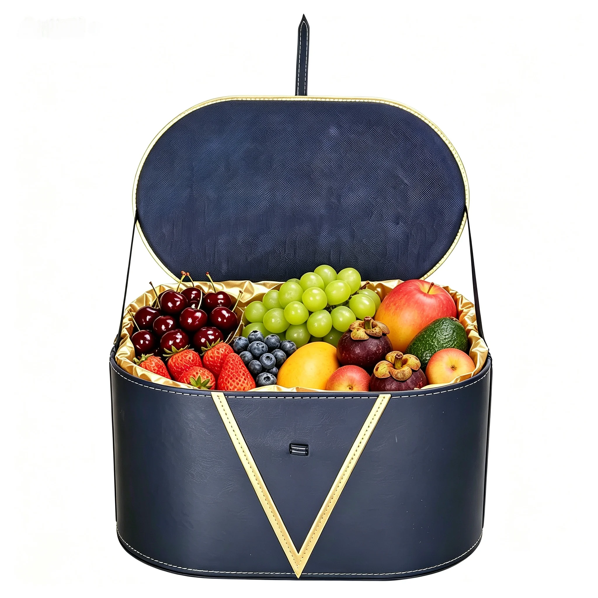 panier-a-fruits-vide-en-cuir-haut-de-gamme-bleu-profond-panier-cadeau-ovale-rouge-en-pu-cadeaux-de-fruits-d'affaires-cosmetiques-a-usage-special