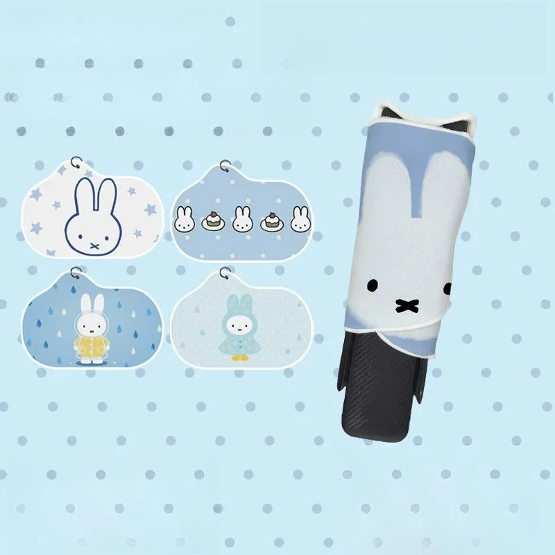 Kawaii Blue Base Miffy Pattern Self Sticky Magic Cloth Shockproof Liner Pouch For DJI Osmo Pocket4 Pro Handheld Gimbal Camera
