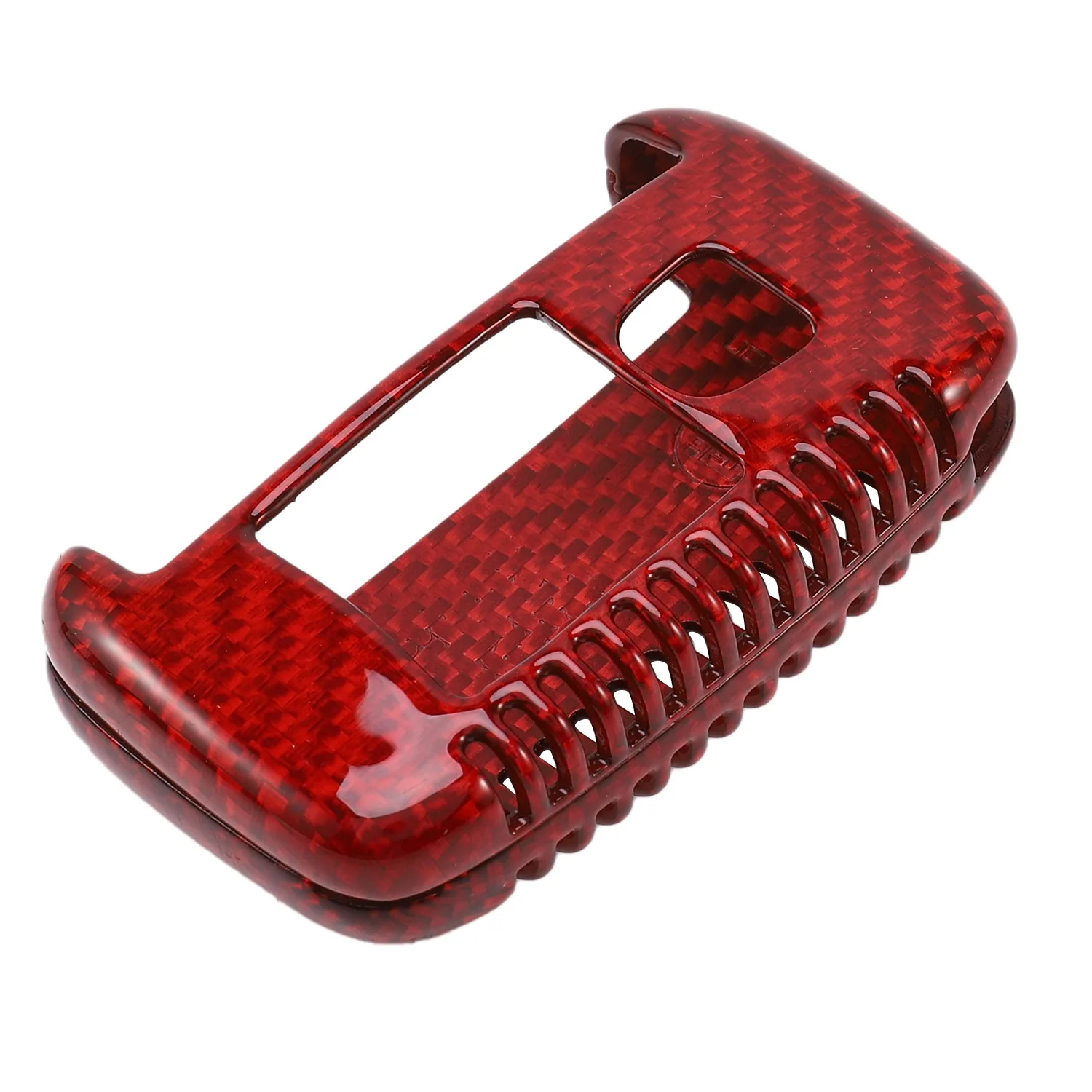 

Red Premium Real Carbon Fiber Key Fob Cover Fit for Leopard XE XF XJ XK F TYPE F PACE Key Fob