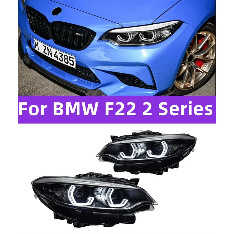 

Headlight For BMW F22 2 Series LCI Headlights Assembly LED Angel Eye Daytime Lights Front Signal Lights Upgrade