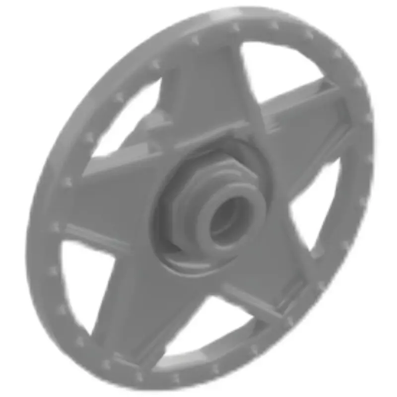 Domestic building block technology MOC accessories 19215 hub cover 5 spokes thick edge bolt matching 56145