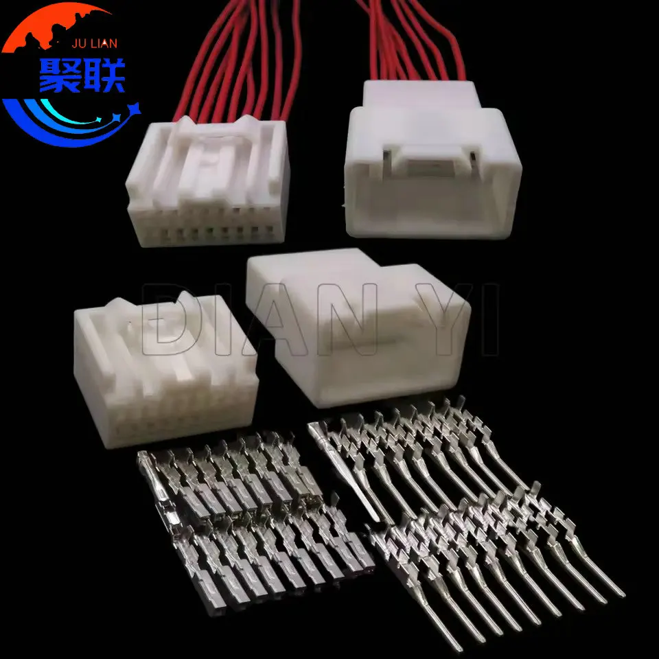 1Set 18Pin AC Assembly Car Wire Connector For Toyota 7282-5833 90980-11912 Auto Automatic Wiper Switch Socket 7283-5833