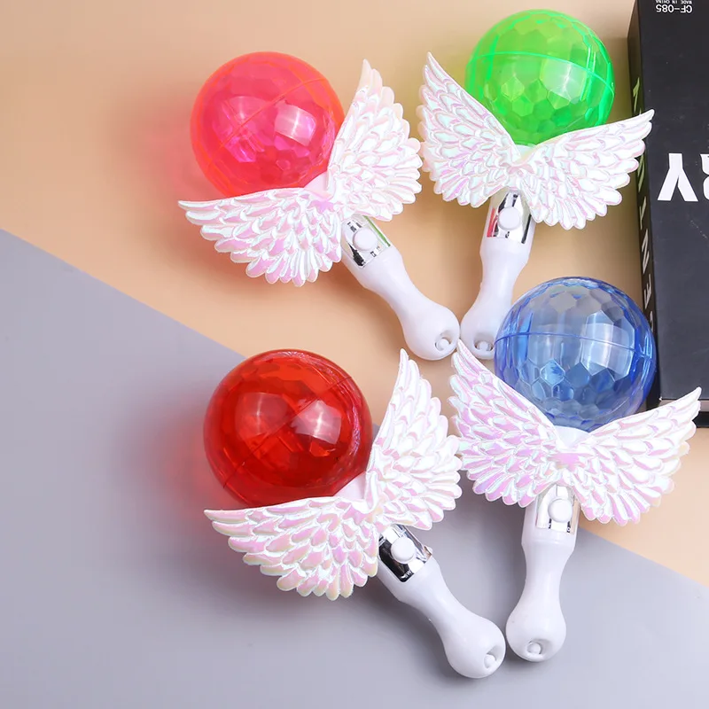 New Angel Wings Light-emitting Magic Wand Creative Colorful Light Projection Handheld Magic Wand Children's Birthday Party Gifts