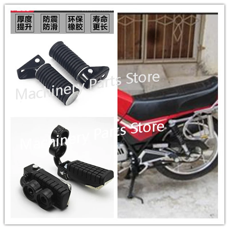 Motorcycle Front Rear Footrest Pedal Left Right Foot Peg For Suzuki GS/GN/QJ/GT/HJ/EN125 EN150 Motocross Pit Bike Footpeg Pedals