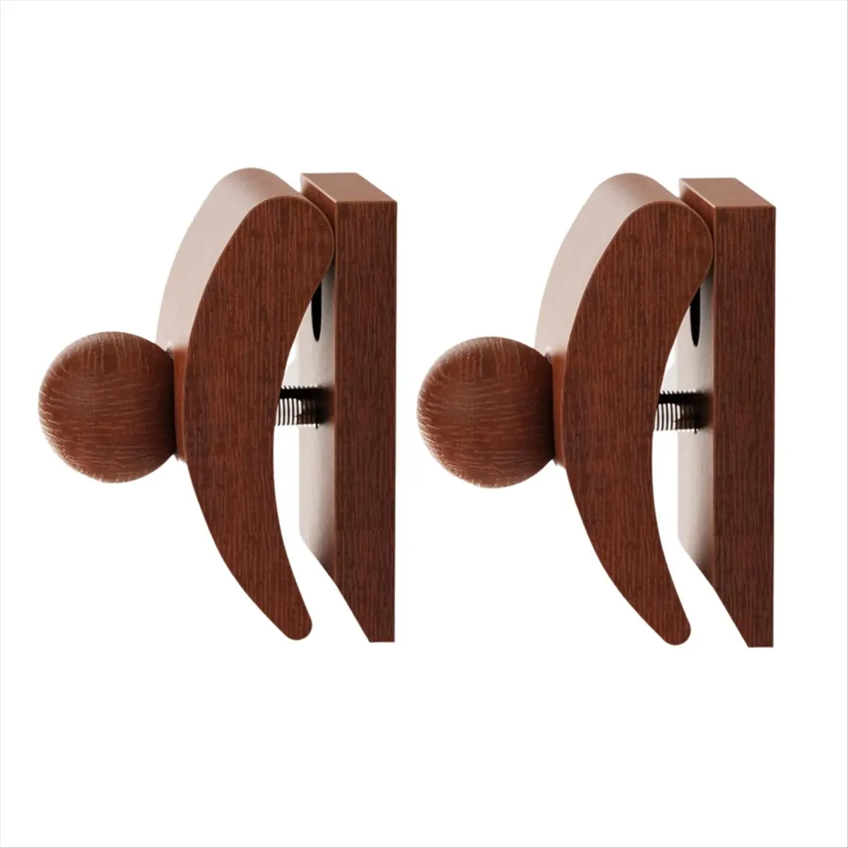 A20M Tapestry Hangers,Quilt Hangers for Wall Hangings,Blanket Hanger Clamps,Carpet Rug Display, Wooden Wall Clips 2pack
